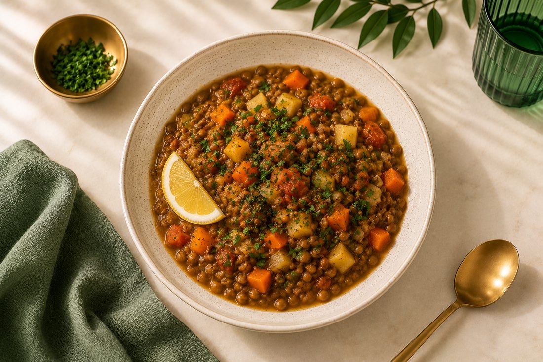 شوربة عدس صحية